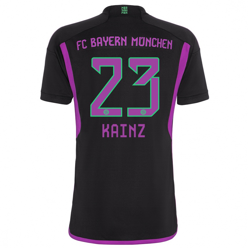 Niño Fútbol Camiseta Manuel Kainz #23 Negro 2ª Equipación 2023/24 México