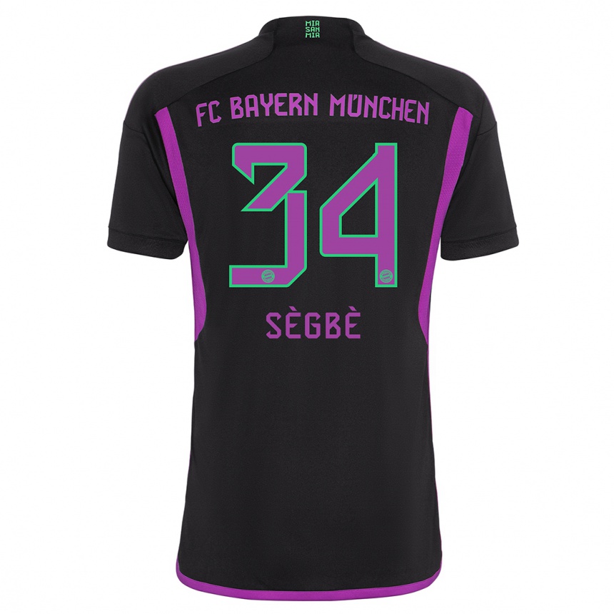 Niño Fútbol Camiseta Désiré Sègbè #34 Negro 2ª Equipación 2023/24 México