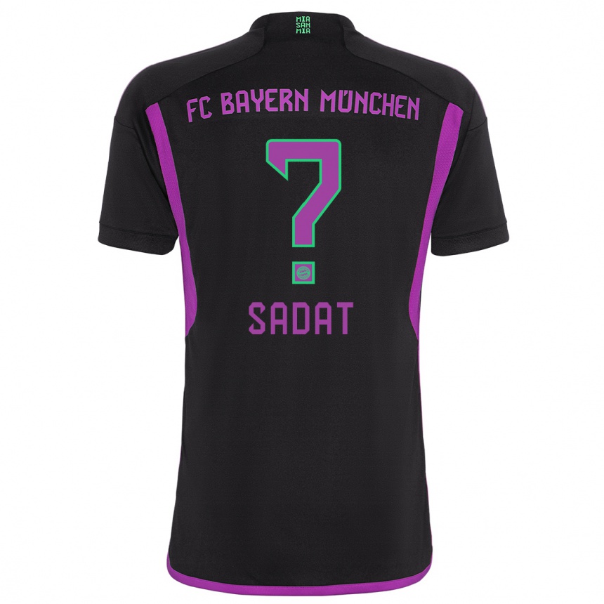 Niño Fútbol Camiseta Mudaser Sadat #0 Negro 2ª Equipación 2023/24 México