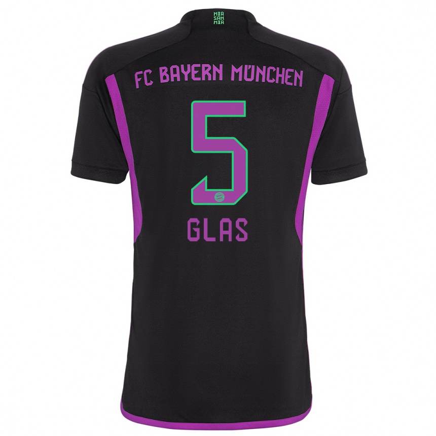 Niño Fútbol Camiseta Hanna Glas #5 Negro 2ª Equipación 2023/24 México