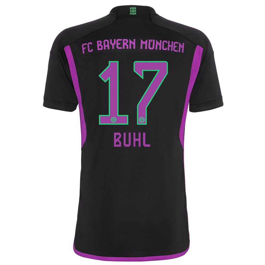 Niño Fútbol Camiseta Klara Buhl #17 Negro 2ª Equipación 2023/24 México