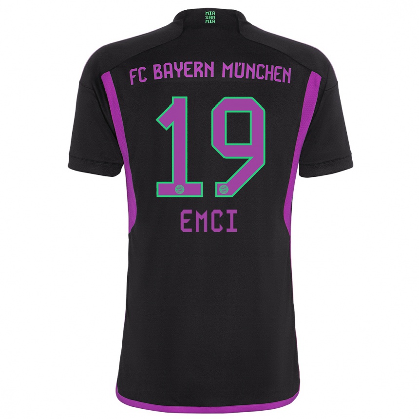 Niño Fútbol Camiseta Ben Emci #19 Negro 2ª Equipación 2023/24 México