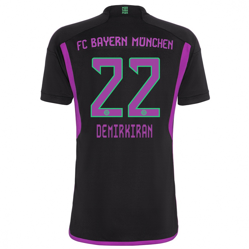 Niño Fútbol Camiseta Ediz Demirkiran #22 Negro 2ª Equipación 2023/24 México