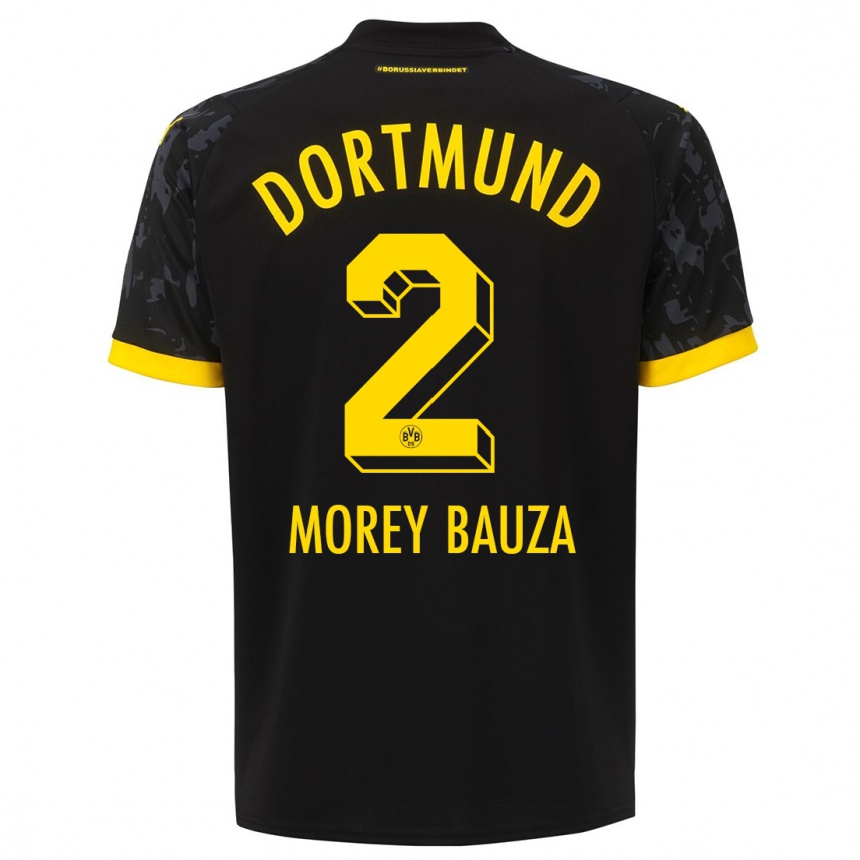 Niño Fútbol Camiseta Mateu Morey Bauza #2 Negro 2ª Equipación 2023/24 México