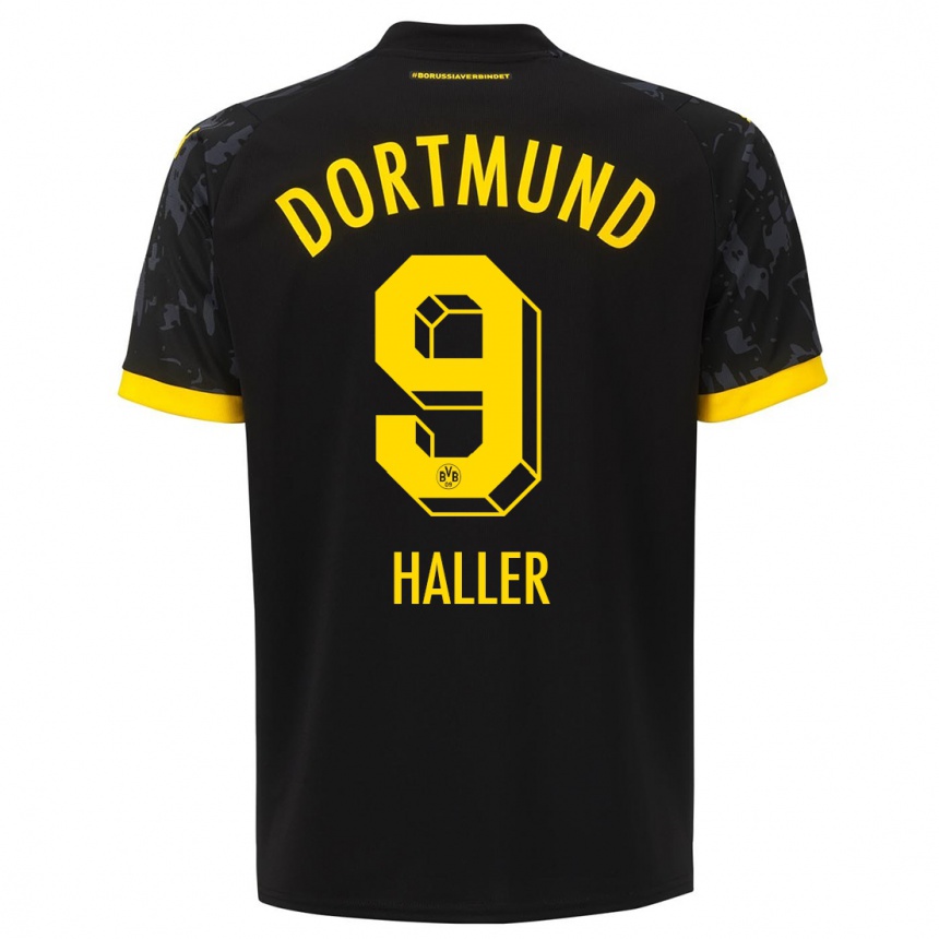 Niño Fútbol Camiseta Sebastien Haller #9 Negro 2ª Equipación 2023/24 México