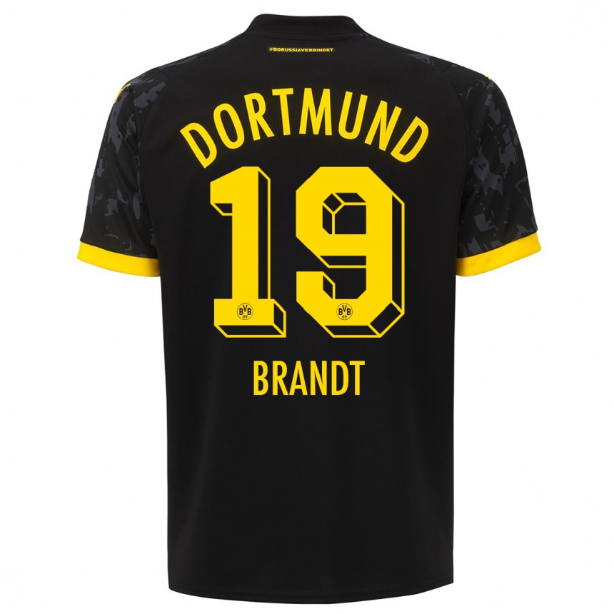 Niño Fútbol Camiseta Julian Brandt #19 Negro 2ª Equipación 2023/24 México