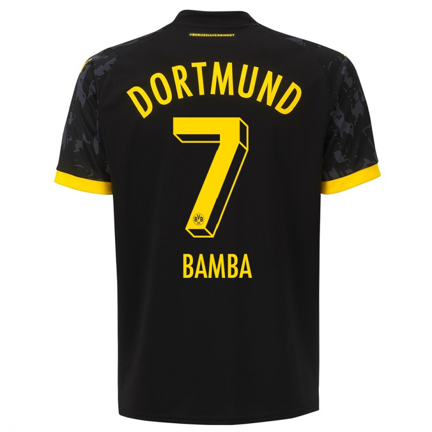 Niño Fútbol Camiseta Samuel Bamba #7 Negro 2ª Equipación 2023/24 México