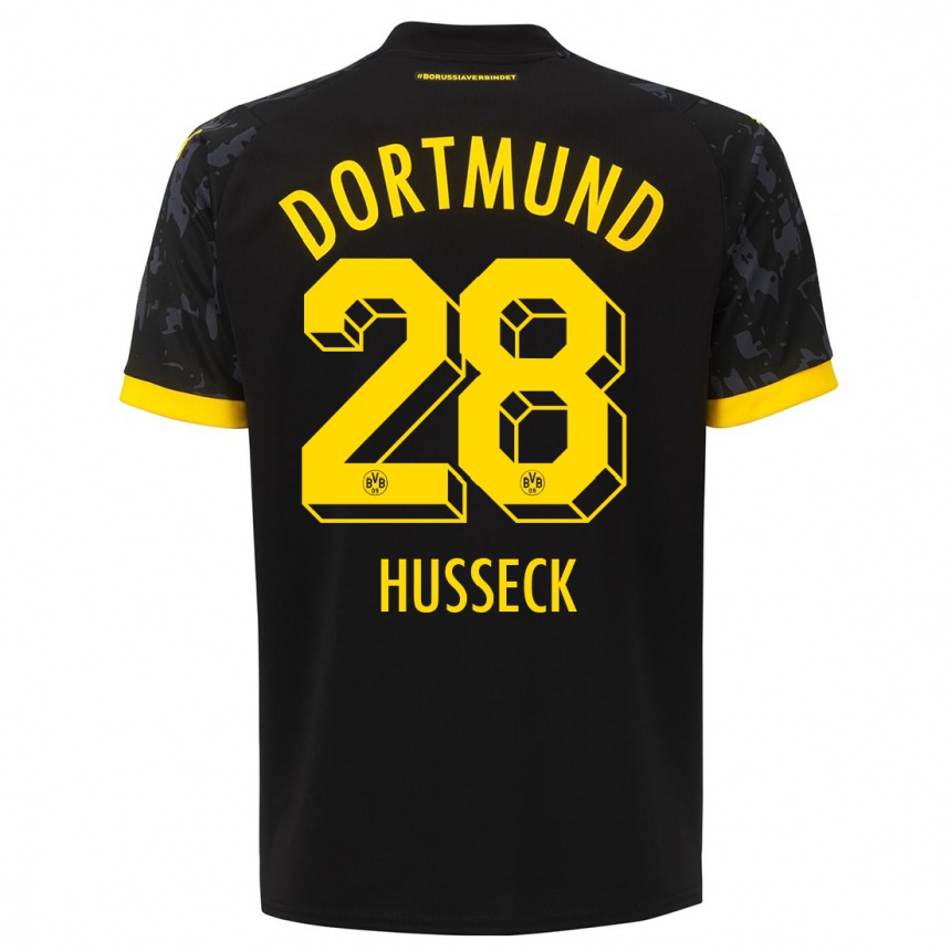 Niño Fútbol Camiseta Jonah Husseck #28 Negro 2ª Equipación 2023/24 México