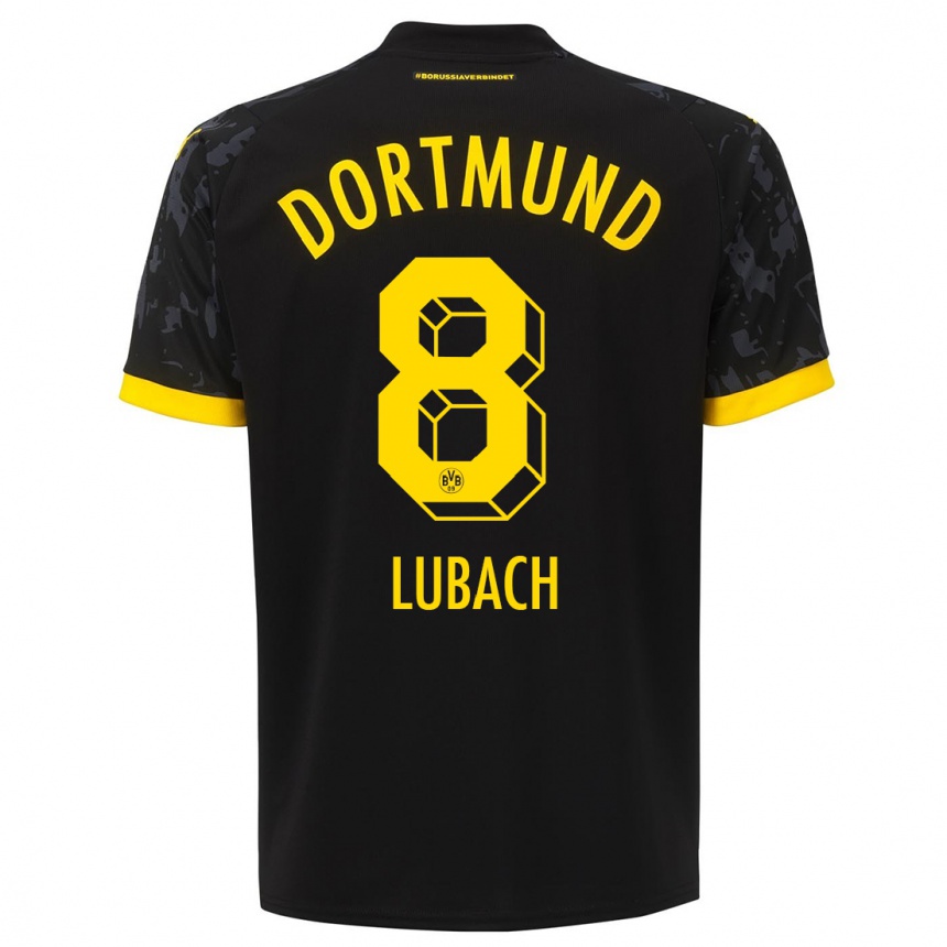 Niño Fútbol Camiseta Rafael Lubach #8 Negro 2ª Equipación 2023/24 México