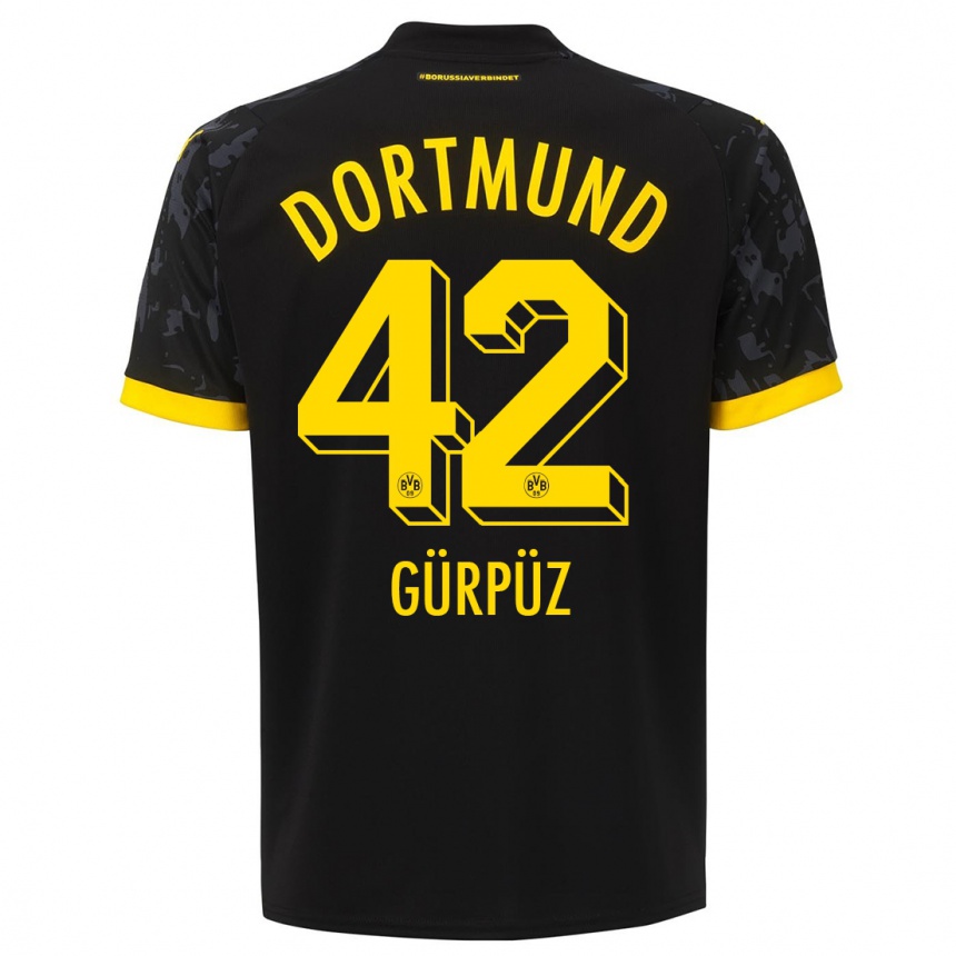 Niño Fútbol Camiseta Goktan Gurpuz #42 Negro 2ª Equipación 2023/24 México