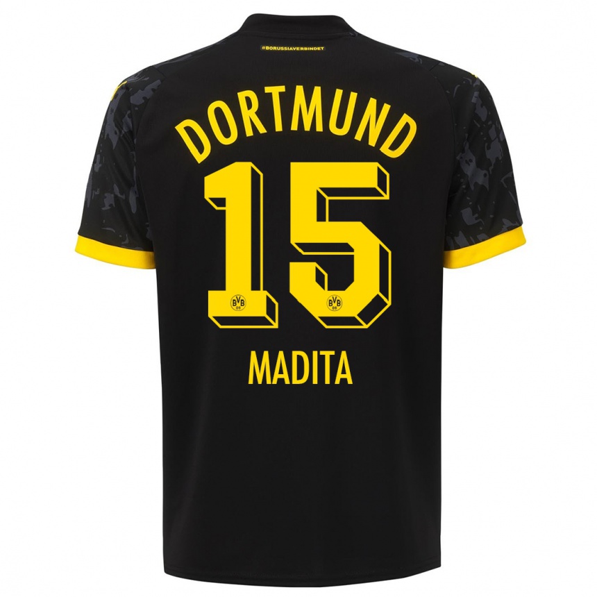 Niño Fútbol Camiseta Kohorst Madita #15 Negro 2ª Equipación 2023/24 México