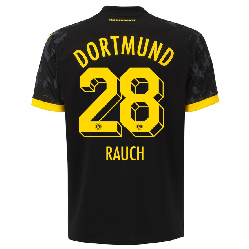 Niño Fútbol Camiseta Julius Fynn Rauch #28 Negro 2ª Equipación 2023/24 México