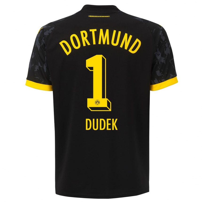 Niño Fútbol Camiseta Daniel Dudek #1 Negro 2ª Equipación 2023/24 México