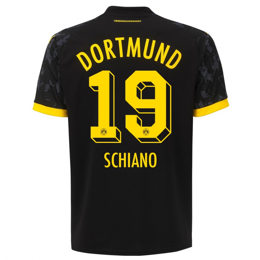 Niño Fútbol Camiseta Emilio Schiano #19 Negro 2ª Equipación 2023/24 México