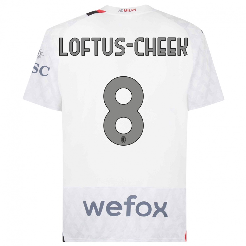 Niño Fútbol Camiseta Ruben Loftus-Cheek #8 Blanco 2ª Equipación 2023/24 México