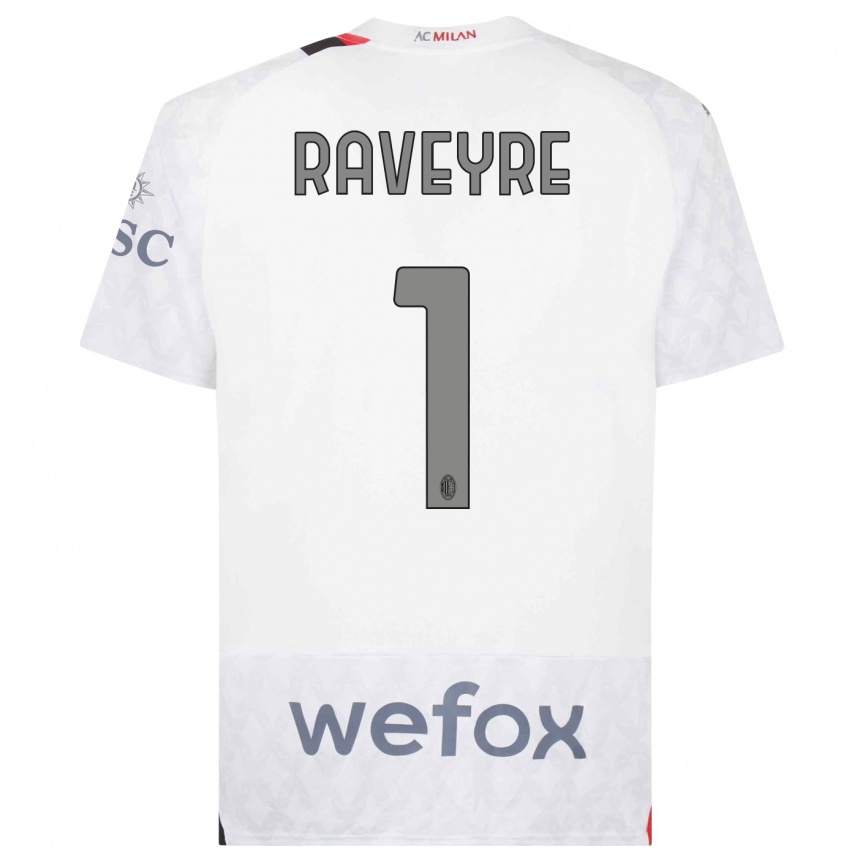 Niño Fútbol Camiseta Noah Raveyre #1 Blanco 2ª Equipación 2023/24 México