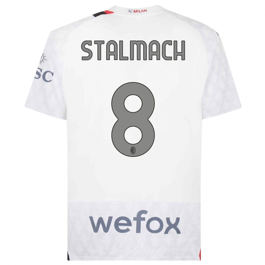 Niño Fútbol Camiseta Dariusz Stalmach #8 Blanco 2ª Equipación 2023/24 México