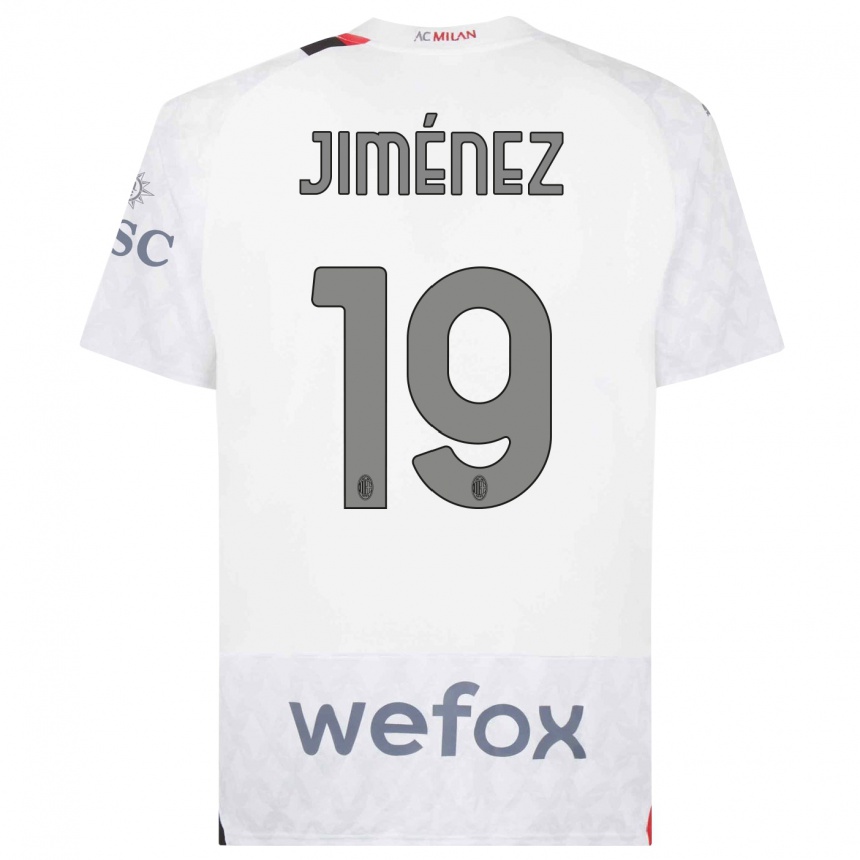 Niño Fútbol Camiseta Álex Jiménez #19 Blanco 2ª Equipación 2023/24 México