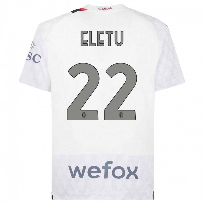 Niño Fútbol Camiseta Victor Eletu #22 Blanco 2ª Equipación 2023/24 México