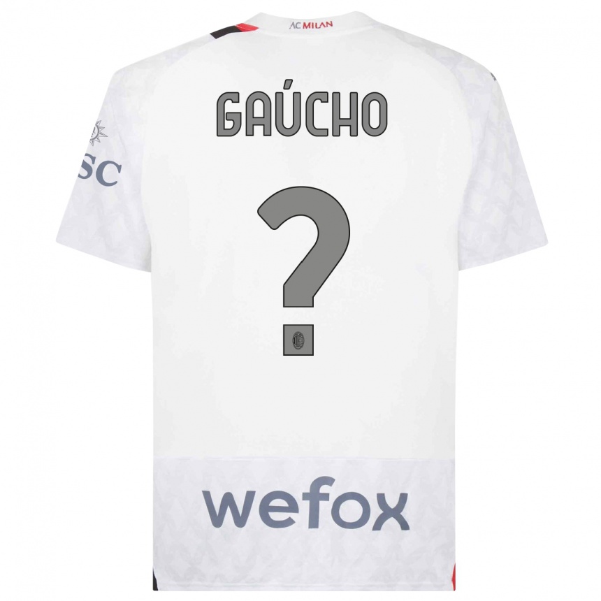 Niño Fútbol Camiseta Estevan Gaúcho #0 Blanco 2ª Equipación 2023/24 México