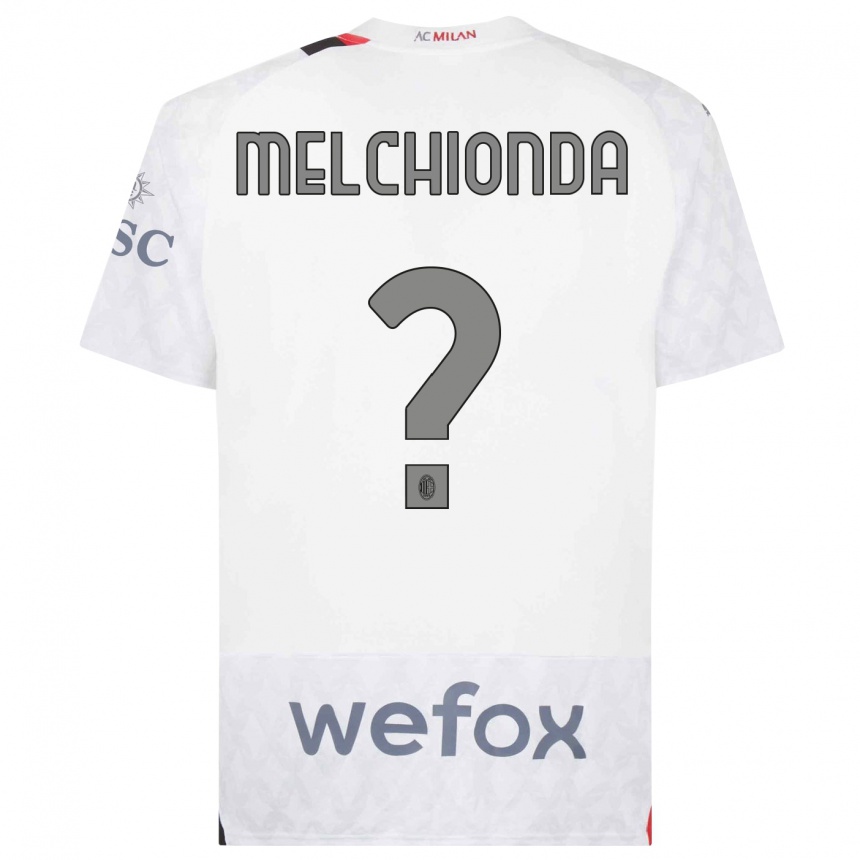 Niño Fútbol Camiseta Marco Melchionda #0 Blanco 2ª Equipación 2023/24 México