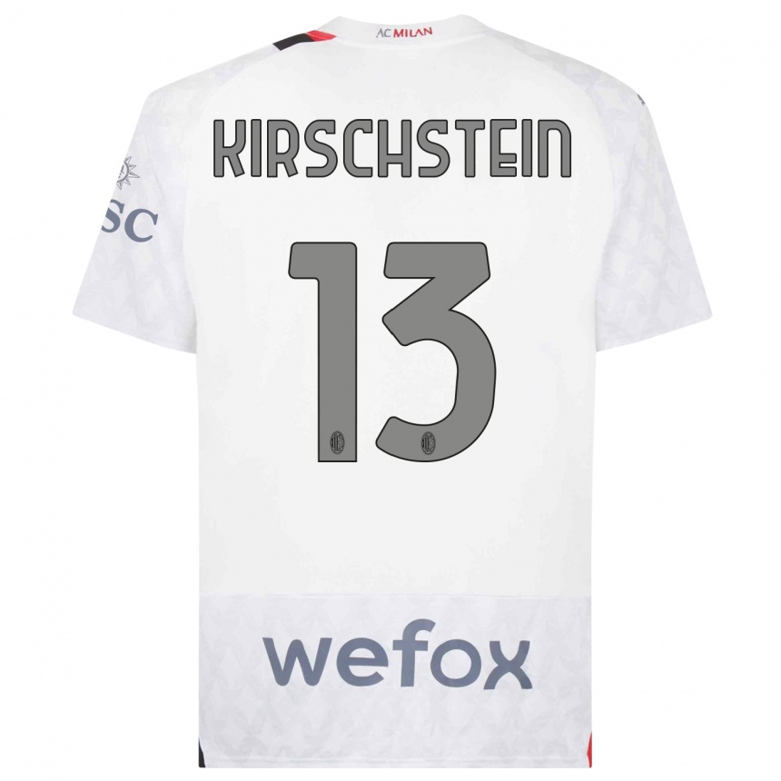 Niño Fútbol Camiseta Merle Kirschstein #13 Blanco 2ª Equipación 2023/24 México