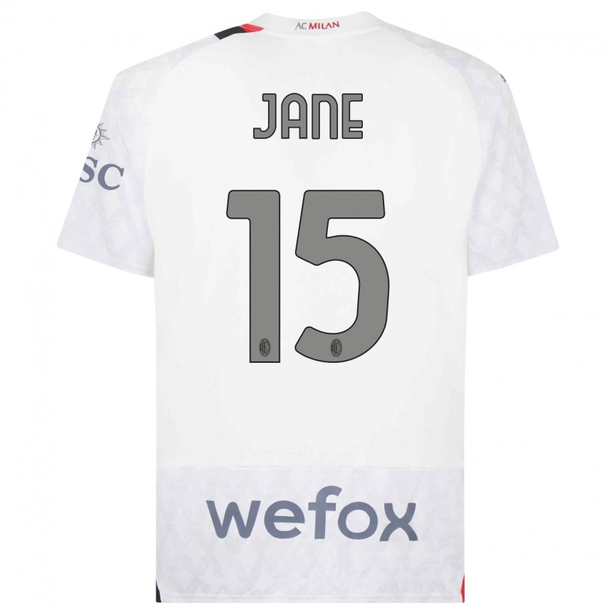 Niño Fútbol Camiseta Refiloe Jane #15 Blanco 2ª Equipación 2023/24 México