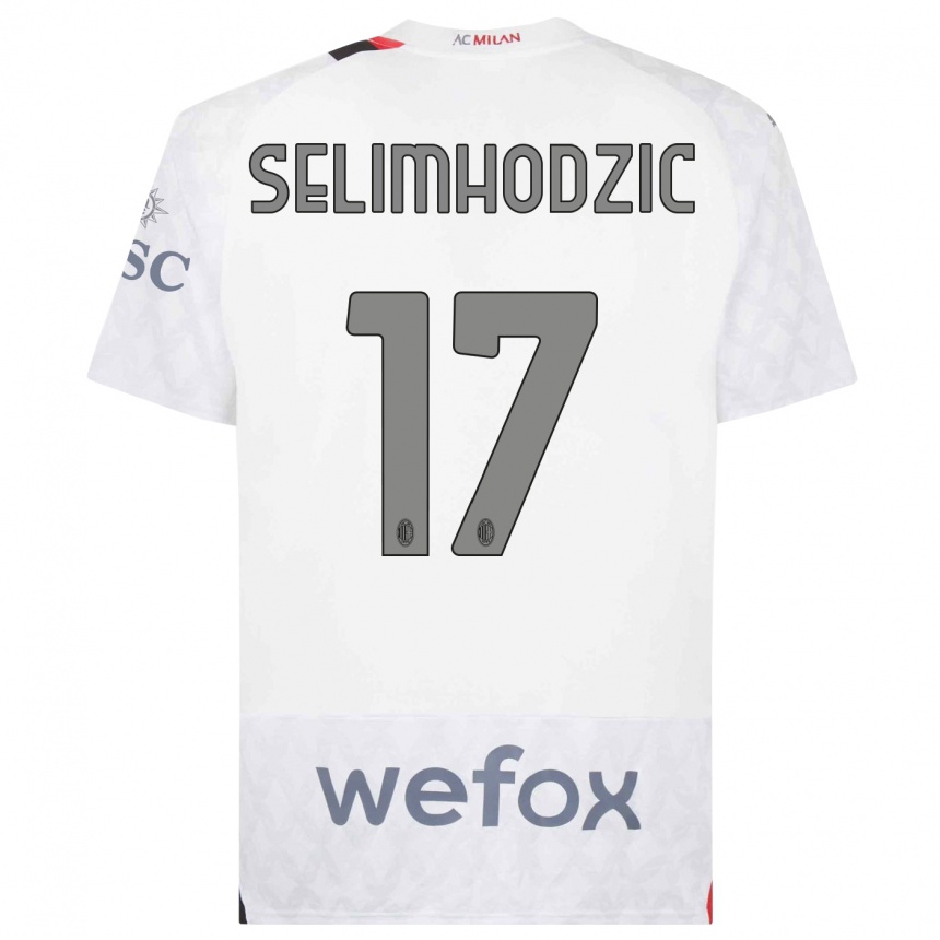 Niño Fútbol Camiseta Noa Selimhodzic #17 Blanco 2ª Equipación 2023/24 México