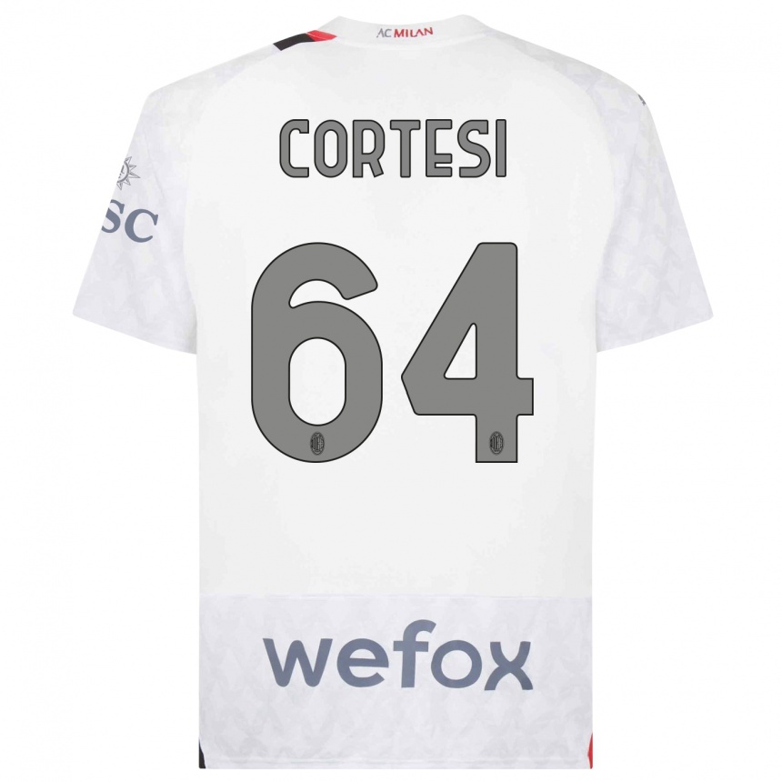 Niño Fútbol Camiseta Selena Cortesi #64 Blanco 2ª Equipación 2023/24 México