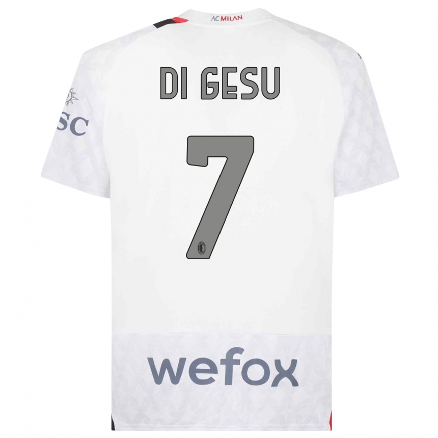 Niño Fútbol Camiseta Enrico Di Gesu #7 Blanco 2ª Equipación 2023/24 México
