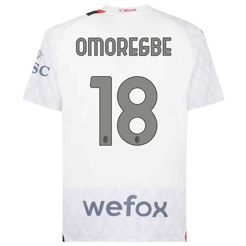 Niño Fútbol Camiseta Bob Murphy Omoregbe #18 Blanco 2ª Equipación 2023/24 México