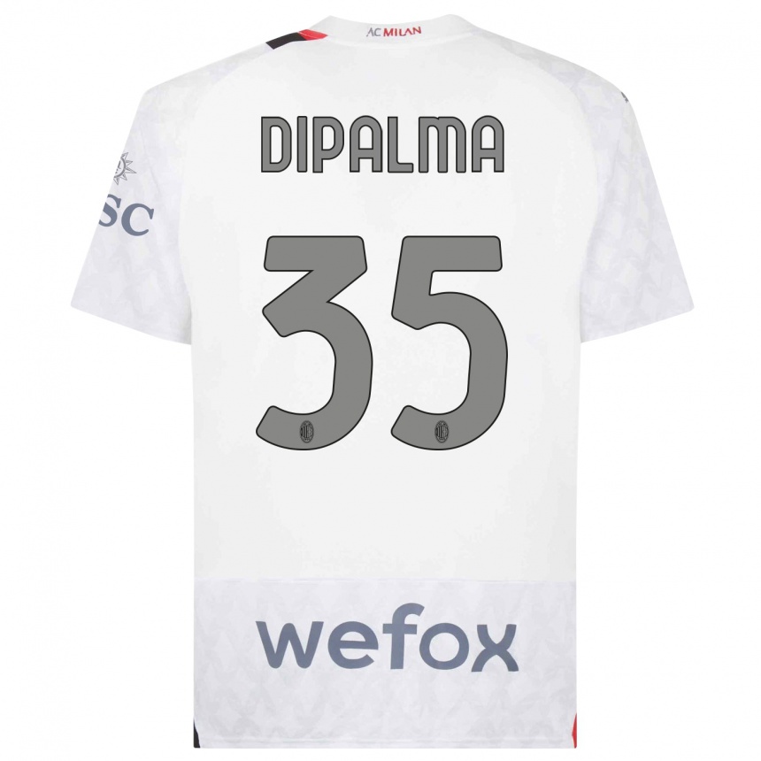 Niño Fútbol Camiseta Matteo Dipalma #35 Blanco 2ª Equipación 2023/24 México