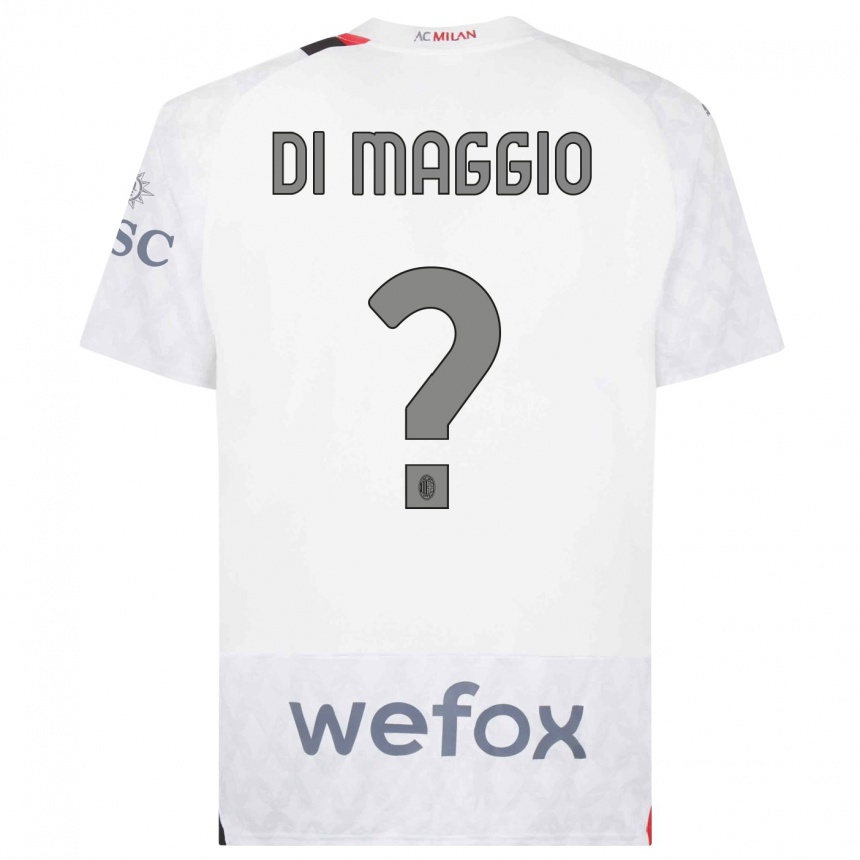 Niño Fútbol Camiseta Simone Di Maggio #0 Blanco 2ª Equipación 2023/24 México