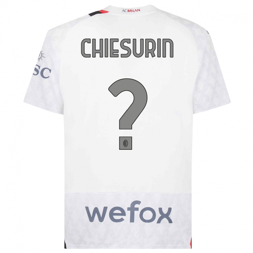 Niño Fútbol Camiseta Alberto Chiesurin #0 Blanco 2ª Equipación 2023/24 México