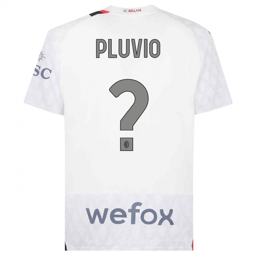 Niño Fútbol Camiseta Nicholas Pluvio #0 Blanco 2ª Equipación 2023/24 México