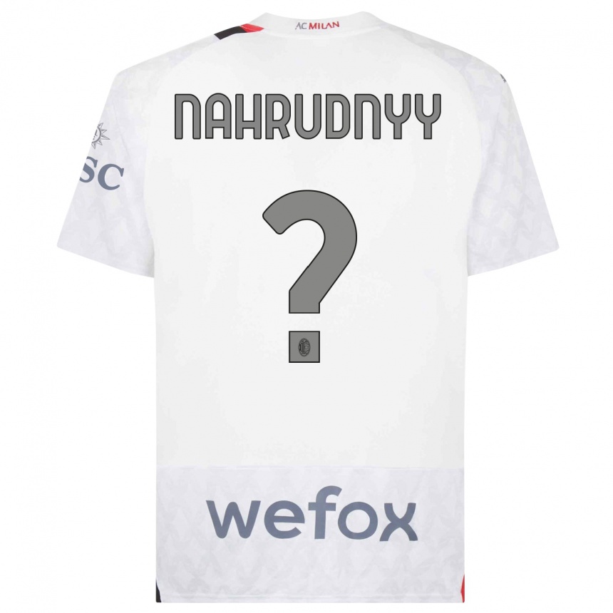 Niño Fútbol Camiseta Vladislav Nahrudnyy #0 Blanco 2ª Equipación 2023/24 México