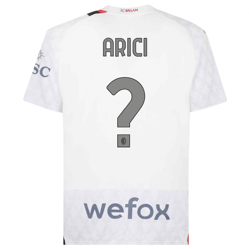 Niño Fútbol Camiseta Alberto Arici #0 Blanco 2ª Equipación 2023/24 México