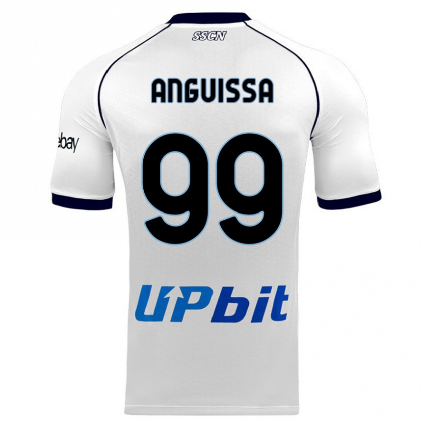 Niño Fútbol Camiseta Andre Zambo Anguissa #99 Blanco 2ª Equipación 2023/24 México