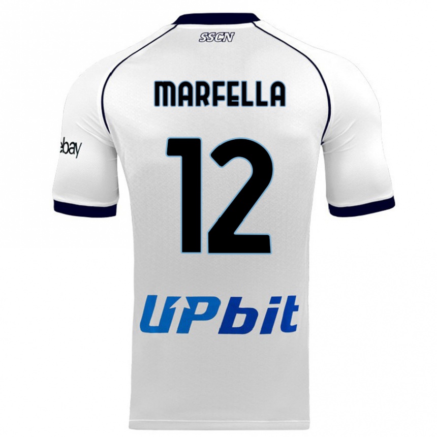 Niño Fútbol Camiseta Davide Marfella #12 Blanco 2ª Equipación 2023/24 México