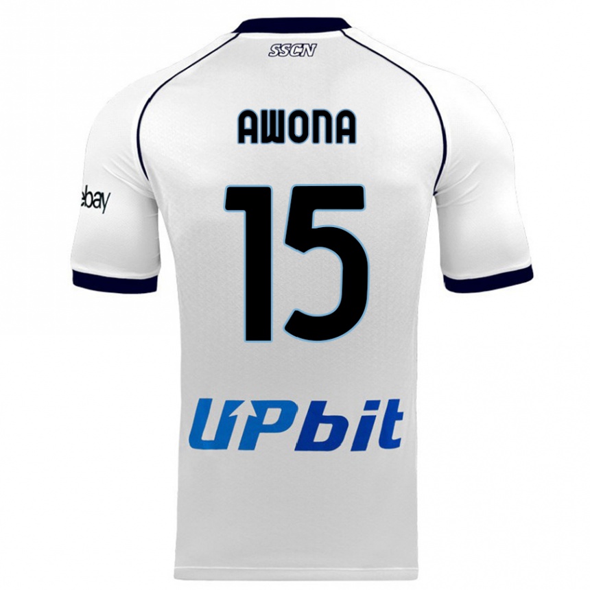 Niño Fútbol Camiseta Aurelle Awona #15 Blanco 2ª Equipación 2023/24 México