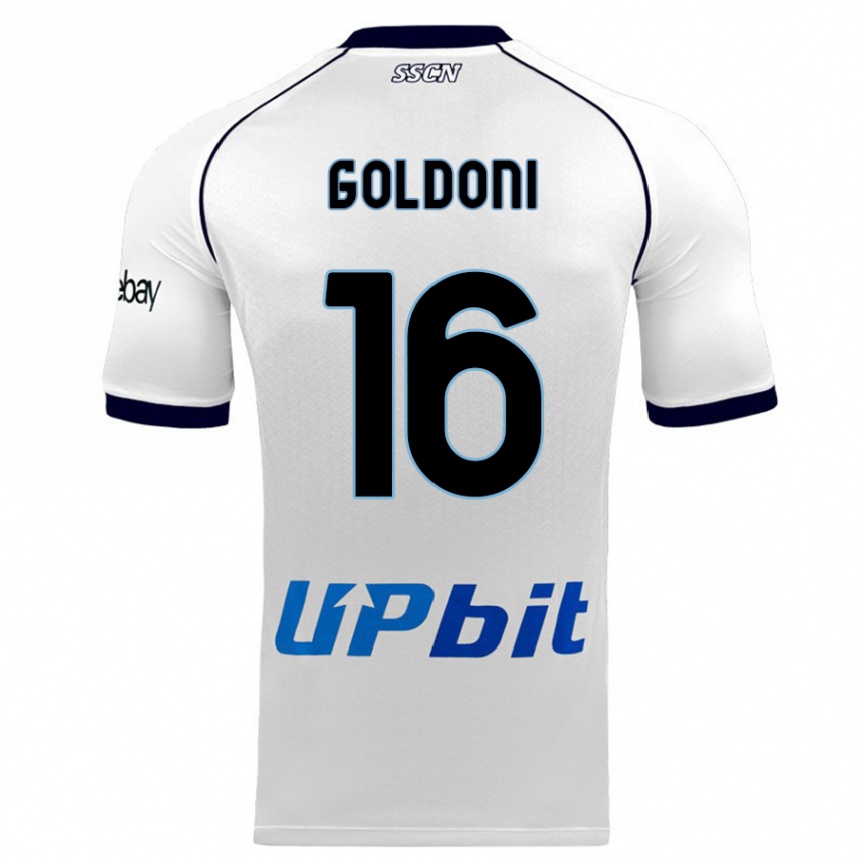 Niño Fútbol Camiseta Eleonora Goldoni #16 Blanco 2ª Equipación 2023/24 México