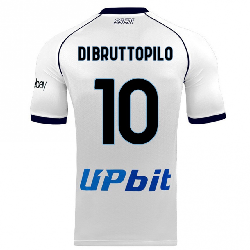 Niño Fútbol Camiseta Giuseppe Ambrosino Di Bruttopilo #10 Blanco 2ª Equipación 2023/24 México