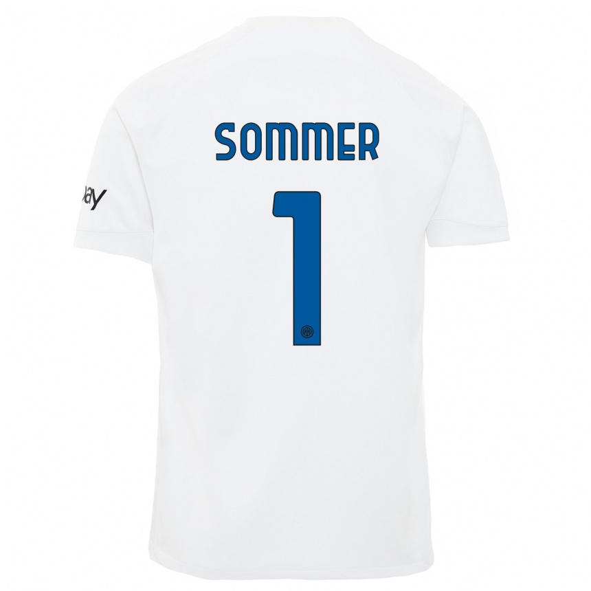 Niño Fútbol Camiseta Yann Sommer #1 Blanco 2ª Equipación 2023/24 México