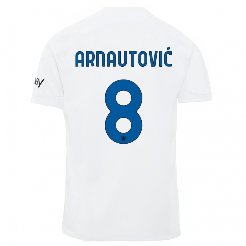 Niño Fútbol Camiseta Marko Arnautovic #8 Blanco 2ª Equipación 2023/24 México