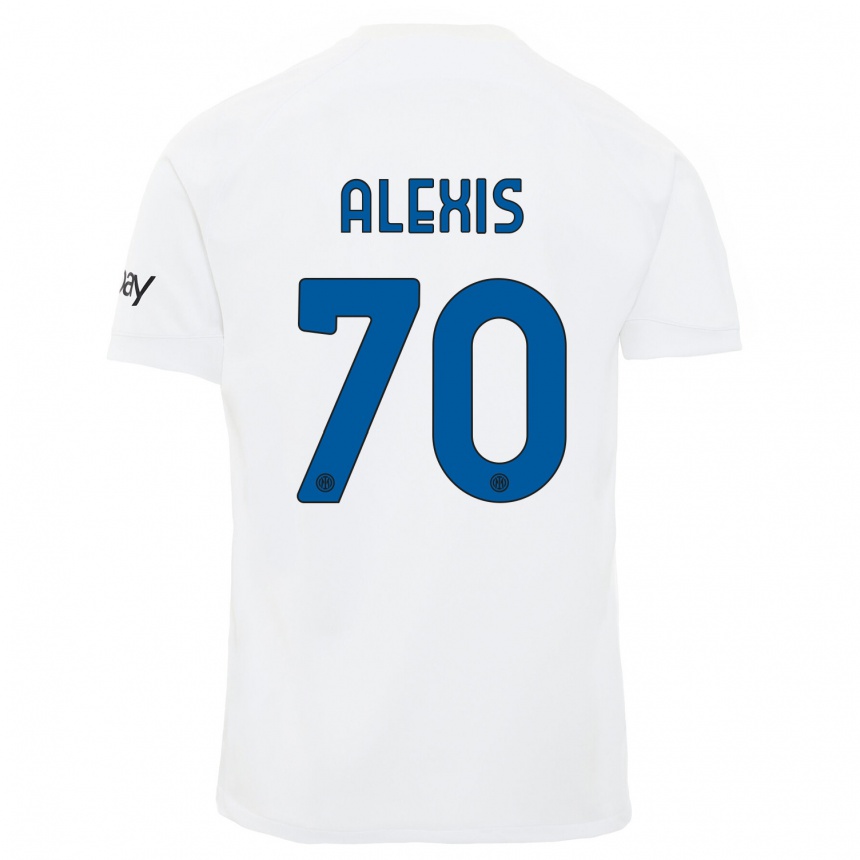 Niño Fútbol Camiseta Alexis Sanchez #70 Blanco 2ª Equipación 2023/24 México