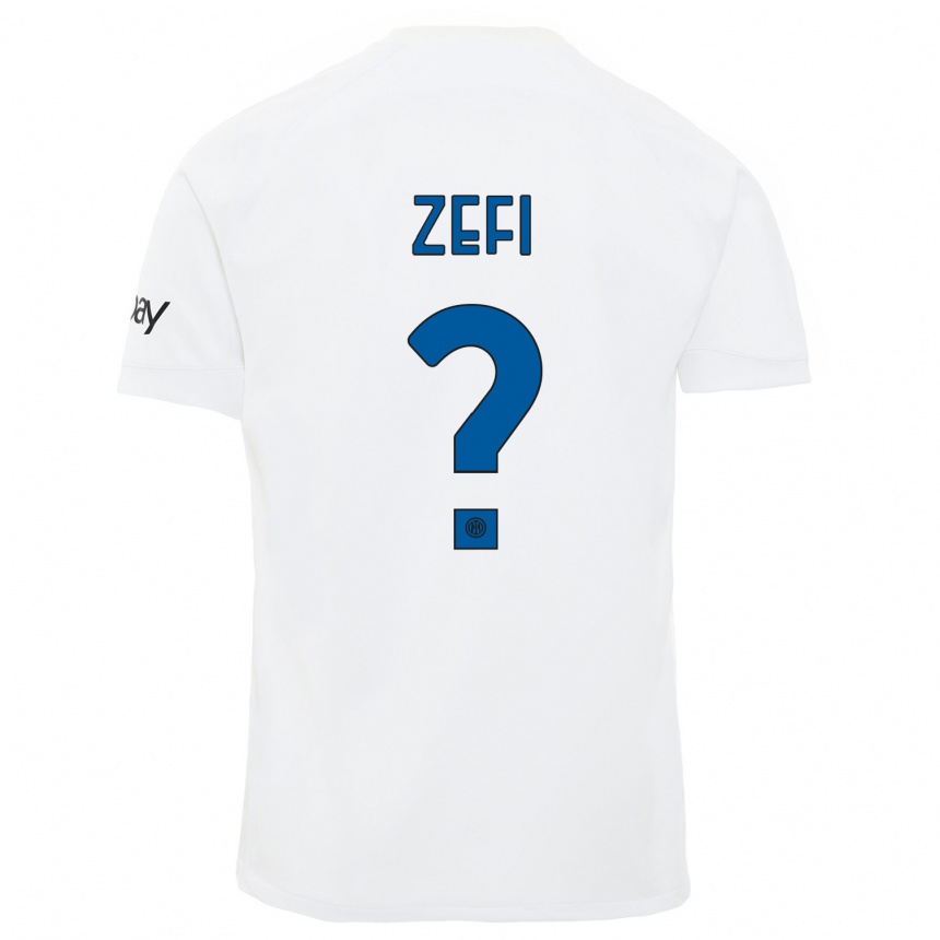 Niño Fútbol Camiseta Kevin Zefi #0 Blanco 2ª Equipación 2023/24 México