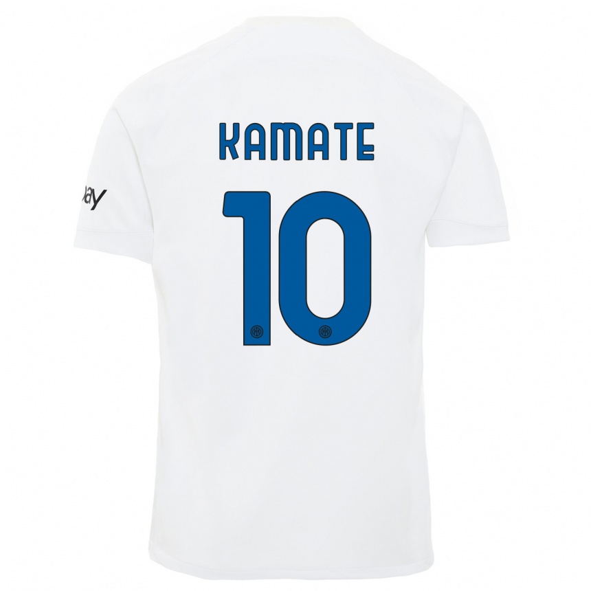 Niño Fútbol Camiseta Issiaka Kamate #10 Blanco 2ª Equipación 2023/24 México