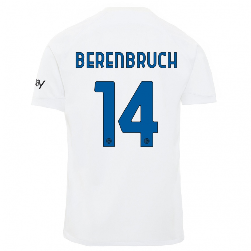 Niño Fútbol Camiseta Thomas Berenbruch #14 Blanco 2ª Equipación 2023/24 México