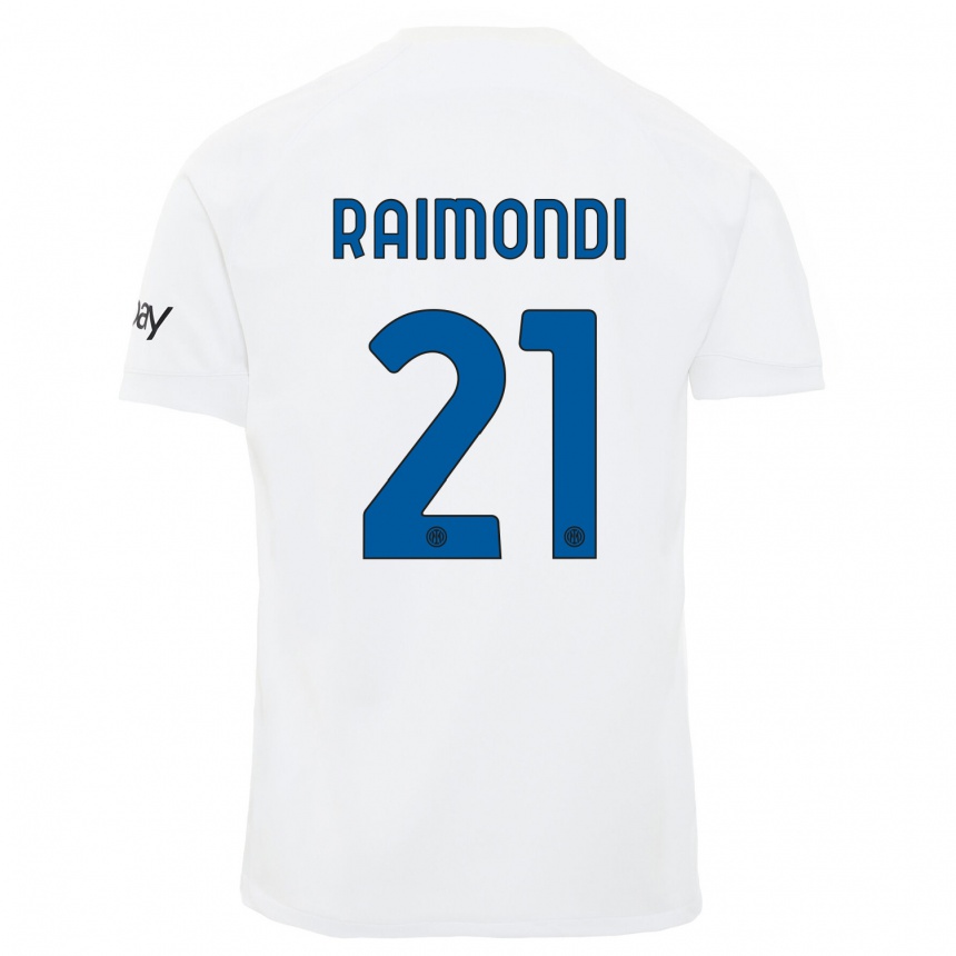 Niño Fútbol Camiseta Paolo Raimondi #21 Blanco 2ª Equipación 2023/24 México