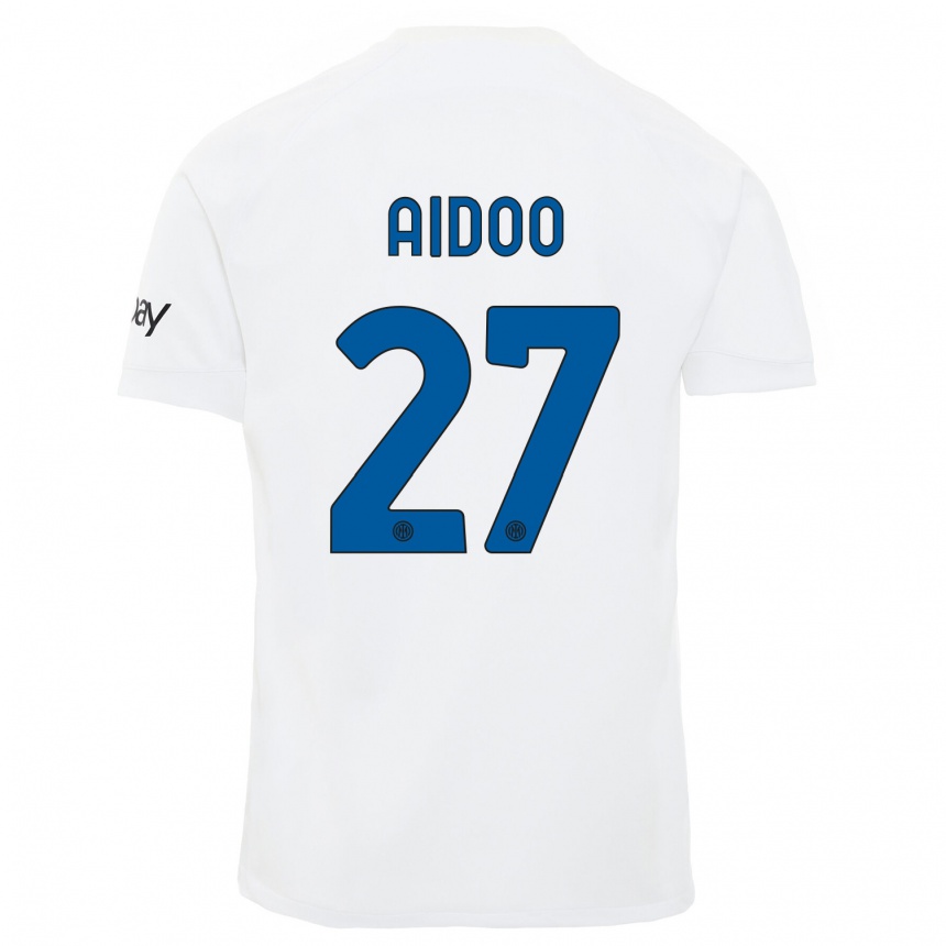 Niño Fútbol Camiseta Mike Aidoo #27 Blanco 2ª Equipación 2023/24 México